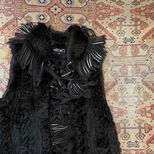 Mitchies Genuine Rabbit Fur Vest